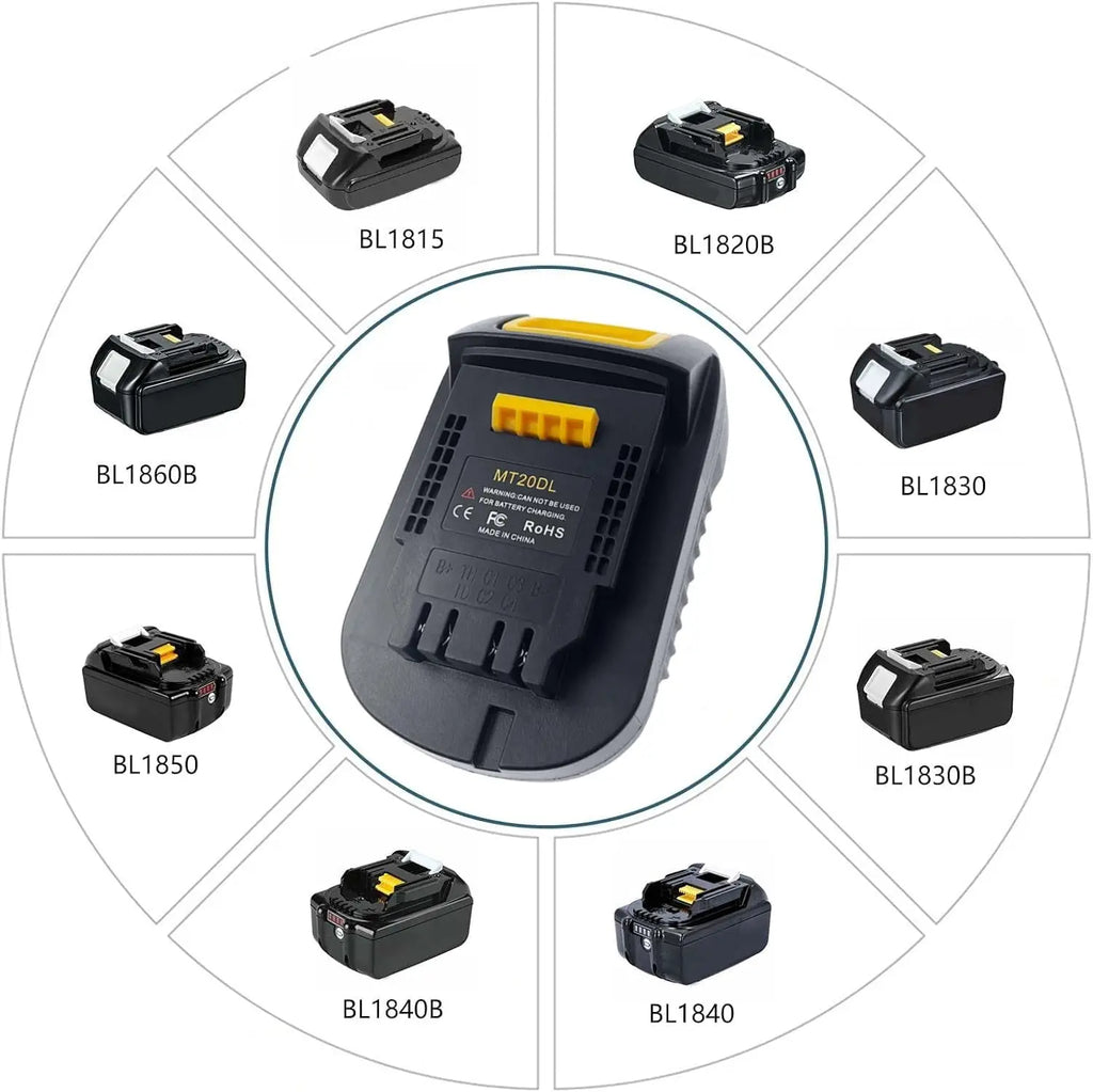 Adapting Makita 18V Lithium Batteries for Use with Dewalt 20V Cordless Power Tools MT20DL