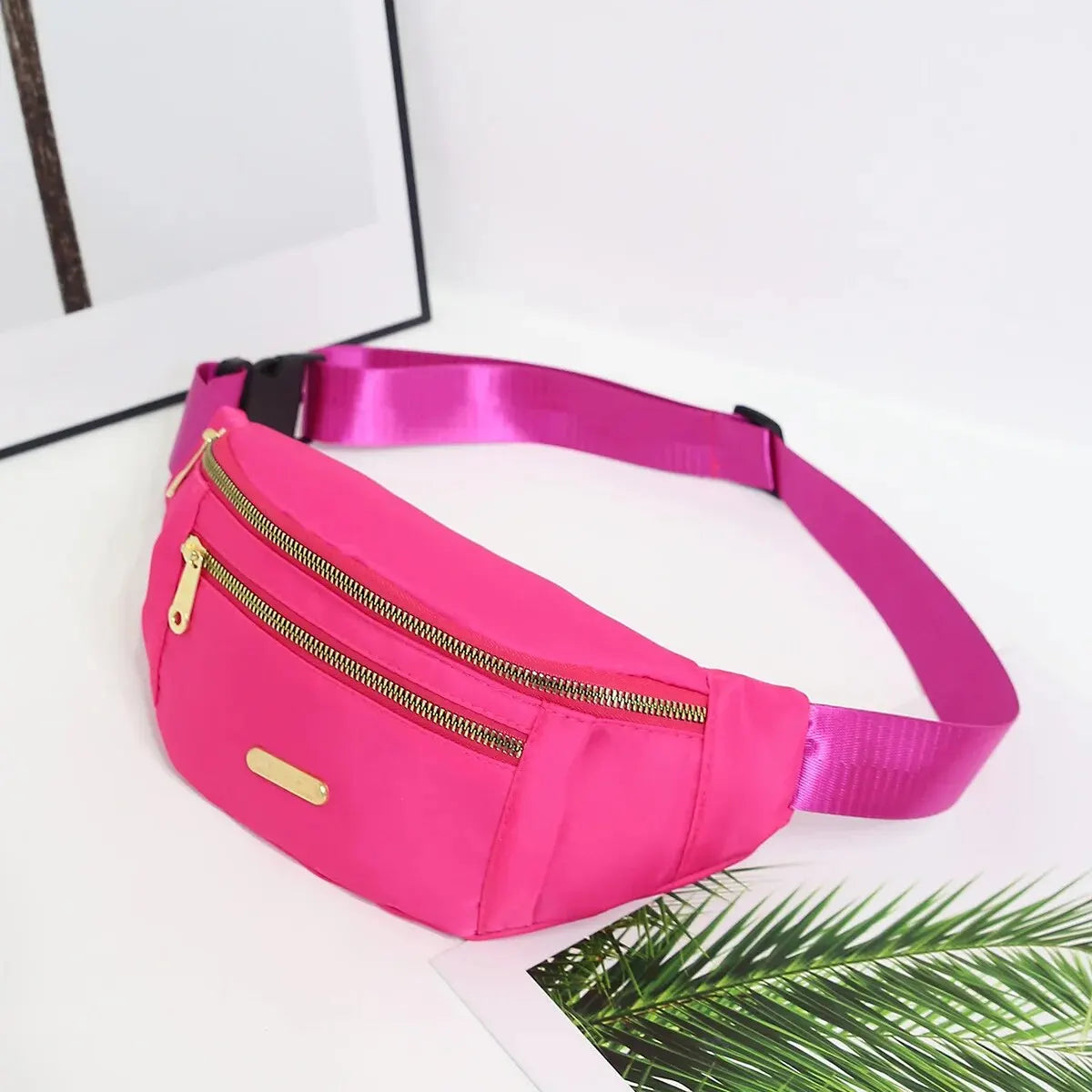 Women Sports Waist Bag Multi-Layer Fanny Pack Phone Essentials for Outdoor Activities Crossbody Purse Sports Chest Bag