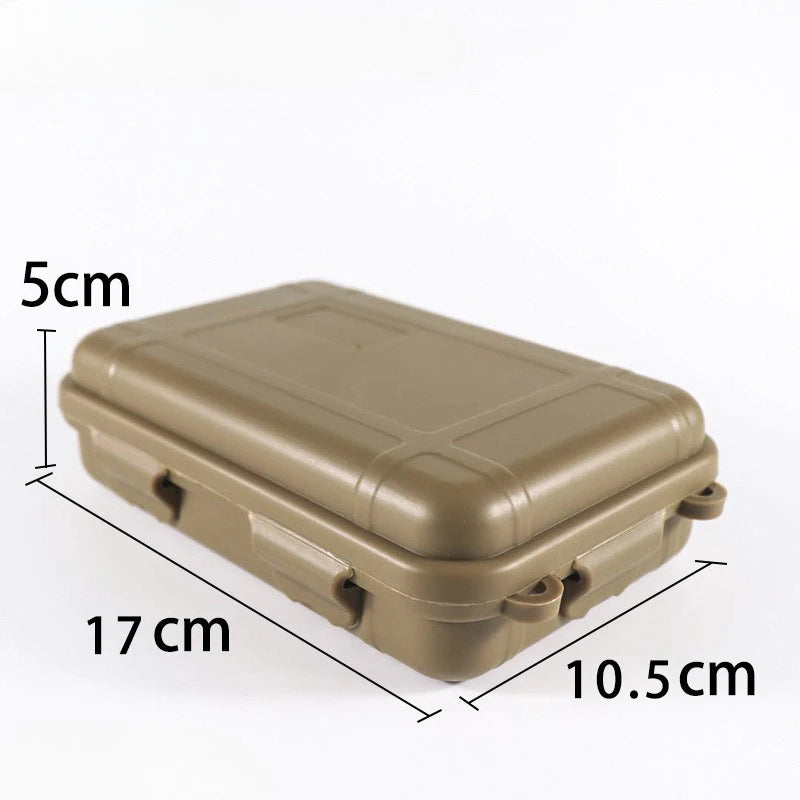 EDC Tool Box Outdoor Camping Survival Kit Shockproof Waterproof Case Sealed Box Outdoor Survival Storage Box Small