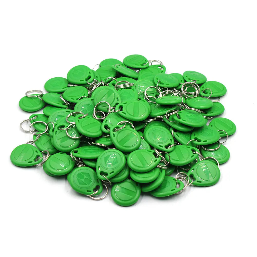 100pcs Waterproof EM4305 T5577 Copy Rewritable Writable Rewrite Duplicate RFID Tag Proximity ID Token Key Keyfobs Ring Clone Car