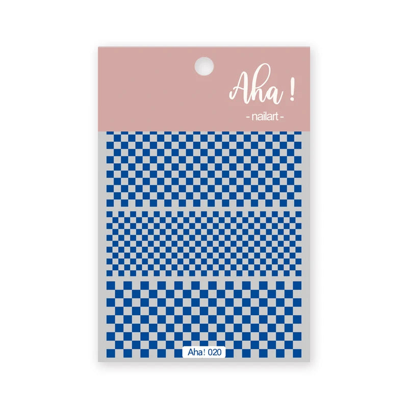 1Sheet Korean White Cloud Blue Nail Art Sticker 3D Star Moon Decal Pure Twilight Self-adhesive Manicure Slider Accessories RE#53