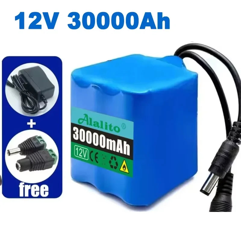 NEW 12V 3S4P 20000mah battery 18650 Li-ion 40Ah Rechargeable batteries with BMS Lithium Battery packs Protection Board +Charger