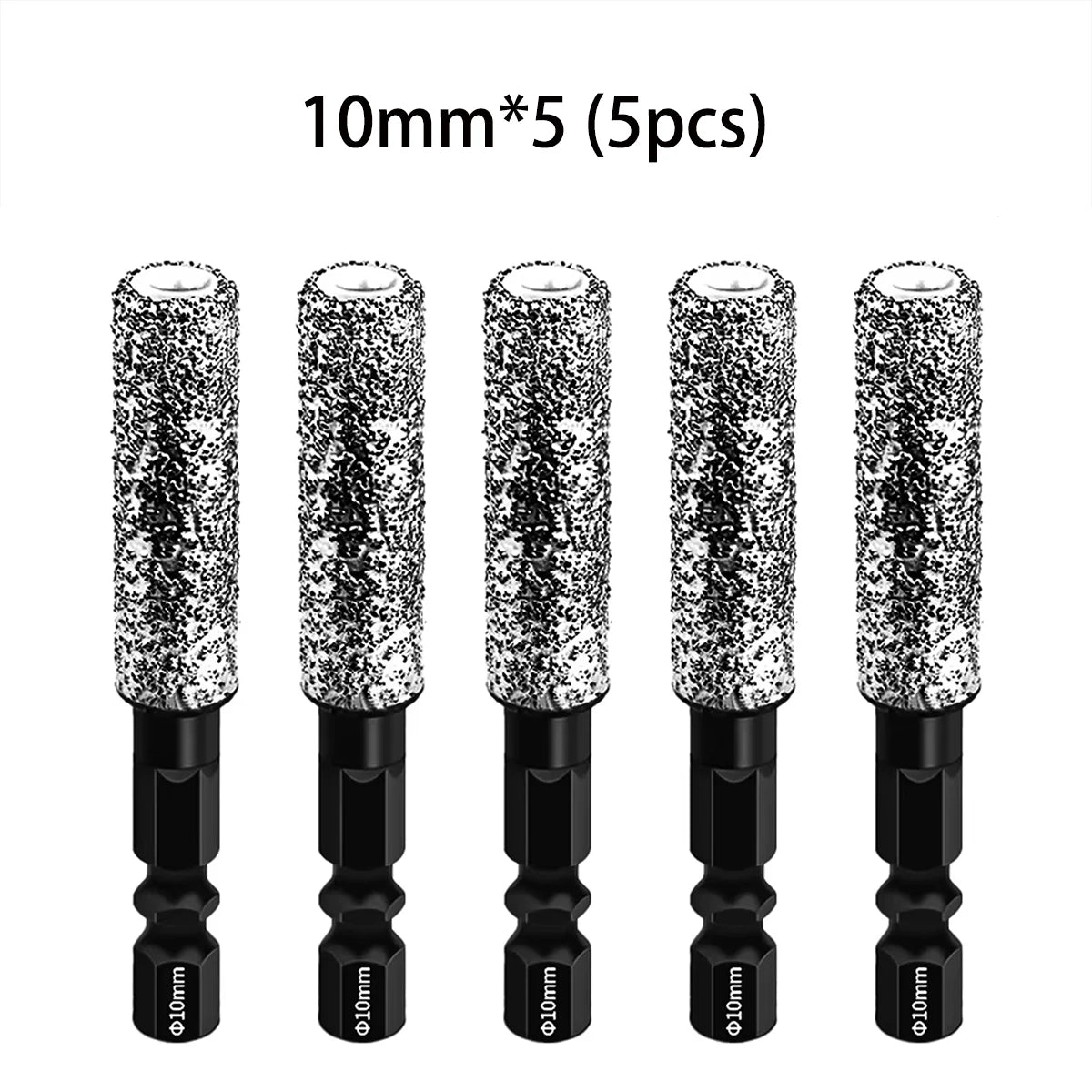 5Pcs 6-12mm Dry Drill M14 Thread Brazing Hole Saw Set For Drilling Holes Porcelain Tiles Marble Vitrified Tile Drill Bits Tools