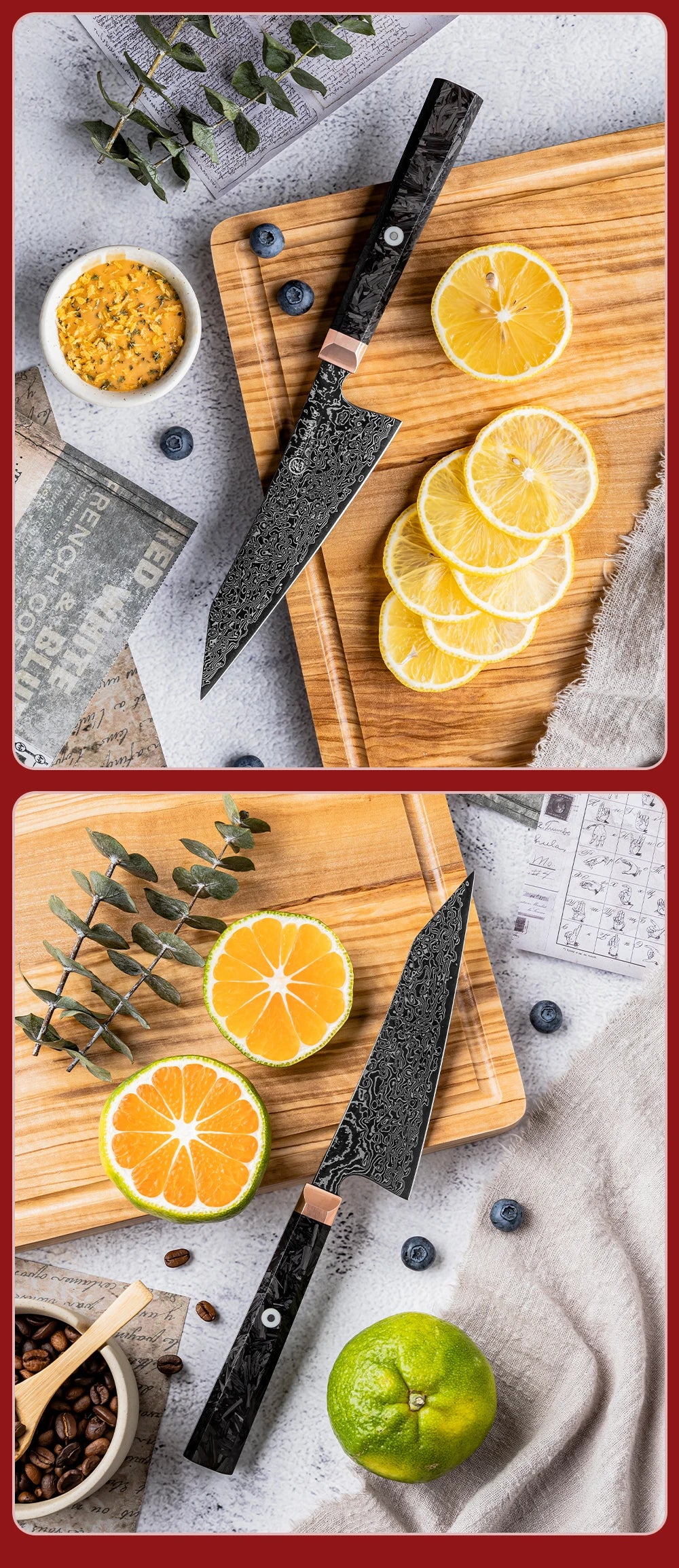 Grandsharp 5.4 Inch Bunka Knife 67 layers Damascus Steel Sharp Blade Kitchen Tool Cook Knives Meat Slicer Cooking Cutter