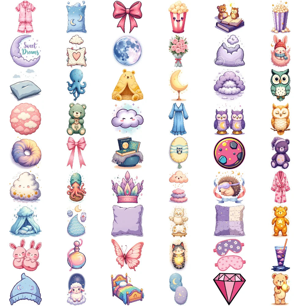 54pcs Temporary Tattoo Cartoon Axolotl Waterproof Long-lasting Body Stickers Cute Axolotl Cartoon For Arms