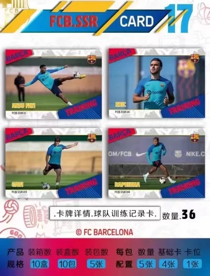 Barcelona Football Star Cards Gold Signature Collectors Edition Rare Out Of Print Fans Official Fans Gift Toy