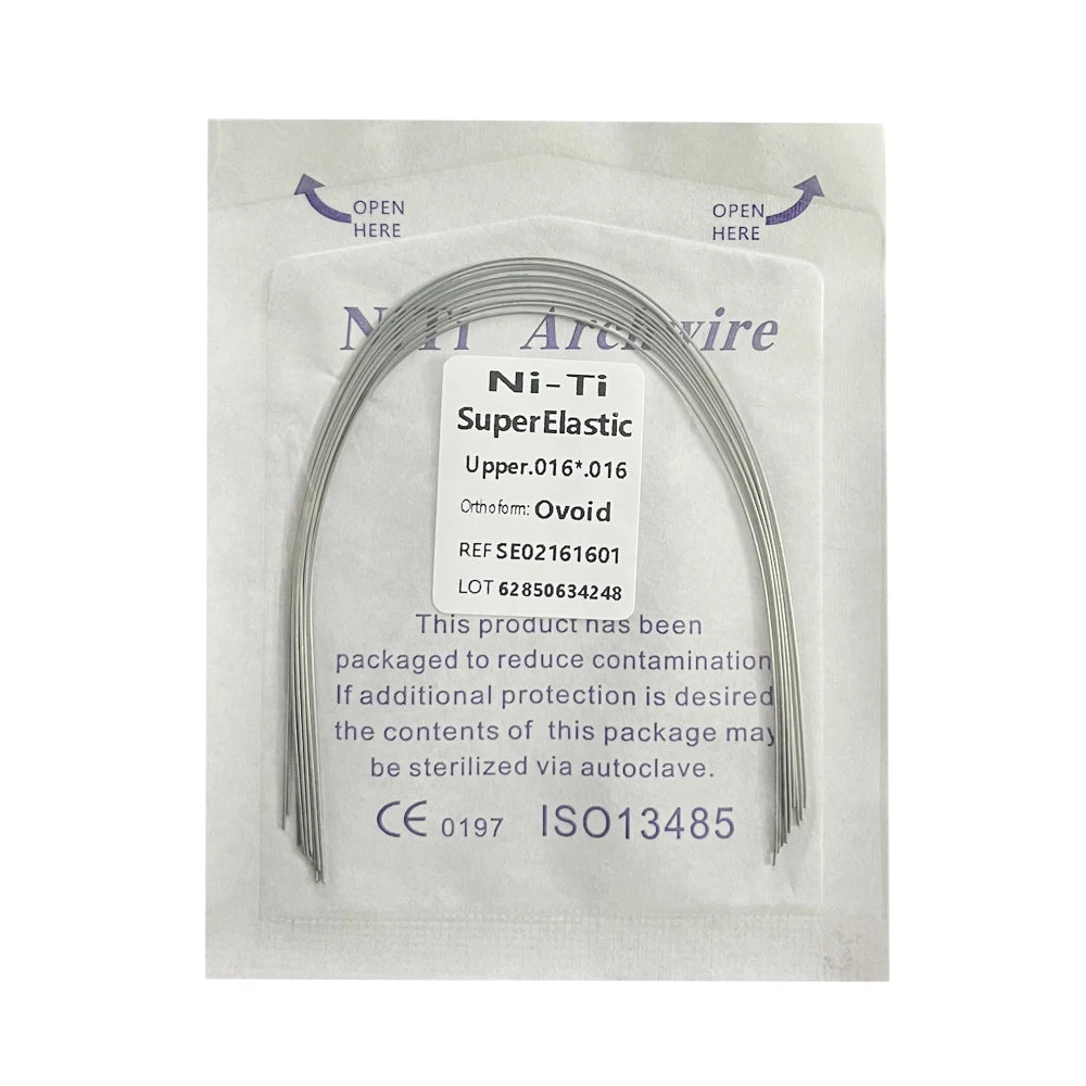 10pcs/Pack AG Dental Orthodontic Arch Wires NITI Round / Rectangular Oval Form Ortho Arch Wire Dentist Tool