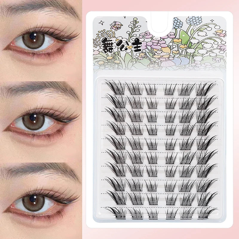 10 Rows Individual Lashes DIY at Home Lash Extension Cluster Wholesale Natural Makeup Eyelashes