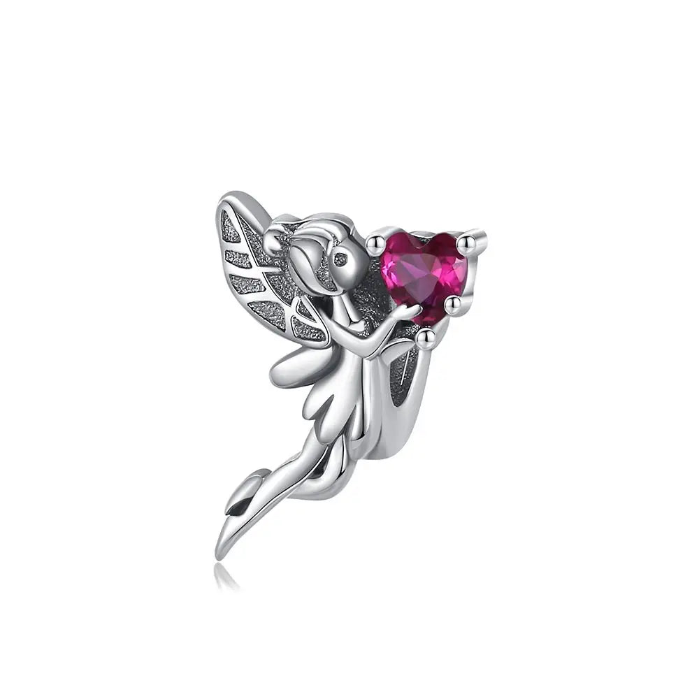 Exquisite 925 Sterling Silver Cute Dinosaur Turtle and Rabbit Couple Heart Charm Fit DIY Bracelet Necklace Casual Matching Gifts