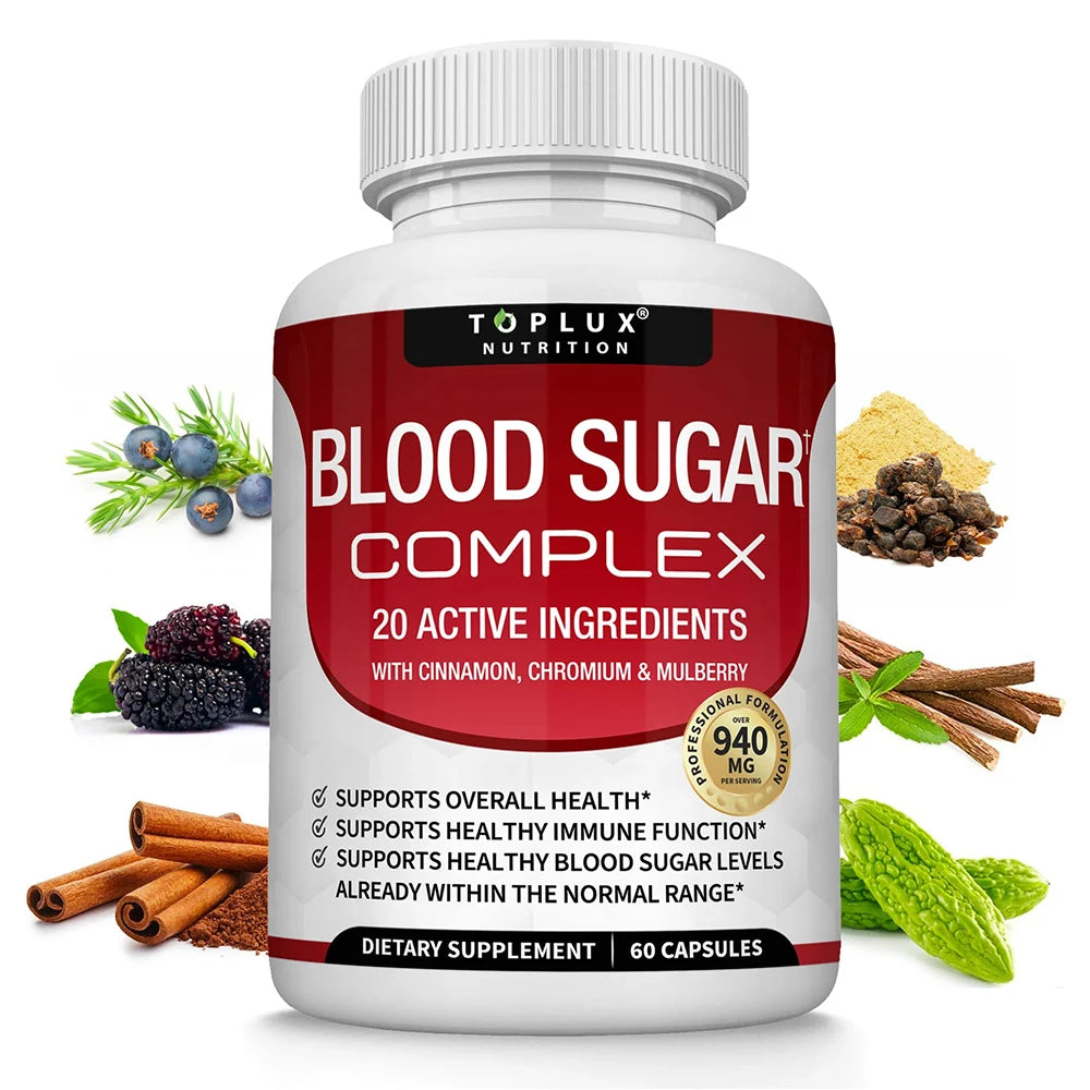 Magnesium Complex 1000mg 8 Elemental Magnesium Supplement with Glycinate Citrate Oxide Aspartate Orotate Malate Taurate High Abs