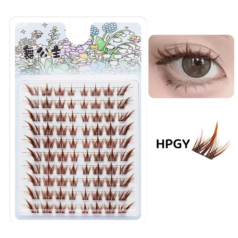 10 Rows Individual Lashes DIY at Home Lash Extension Cluster Wholesale Natural Makeup Eyelashes