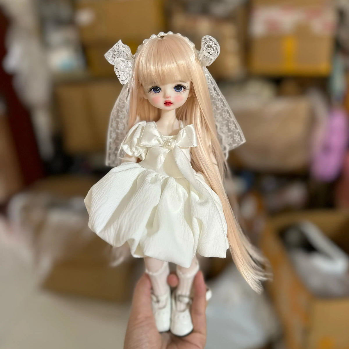 1/6 BJD MJD Doll 30cm 22 Joints Lolita Style Customizable Makeup Changeable Outfit Anime Princess Girls Toy Gift