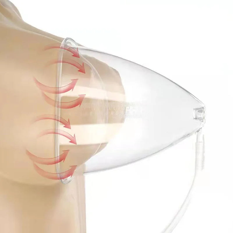 1 Pair 120/150/180/210ml Hip Lifting Vacuum Cupping Breast Enlargement Buttock Enhancer Massage Machine Replacement Cup Y Hose