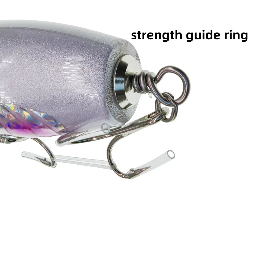MUKUN -Big Game Popper Fishing Lures,Artificial Hard Bait for GT Saltwater Fishing,Topwater Wobbler,16cm 100g 120g