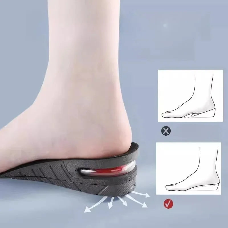 Elevated Insole Summer Mens and Womens One Pair Invisible Inner Elevated Air Cushion Half Cushion for COSPLAY  Arch Support