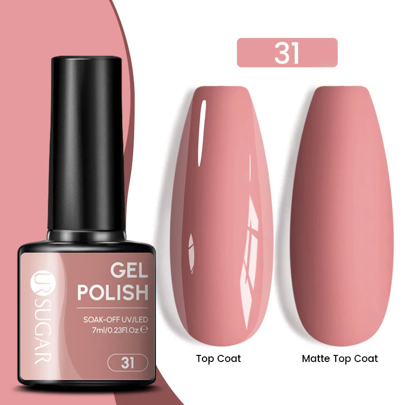 UR SUGAR 7.5ml Reflective Magnetic Gel Nail Polish Glitter Silver Pink Magnet Gel Soak Off UV LED Nail Manicure Varnish UV Gel