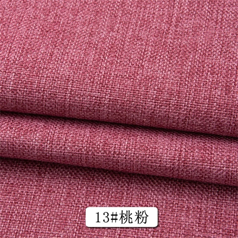 150 Cm Wide Home Textile Cotton Linen Style Sofa Fabric Solid Color Thickened Linen Coarse Cloth DIY Tablecloth Fabric 400 G / M