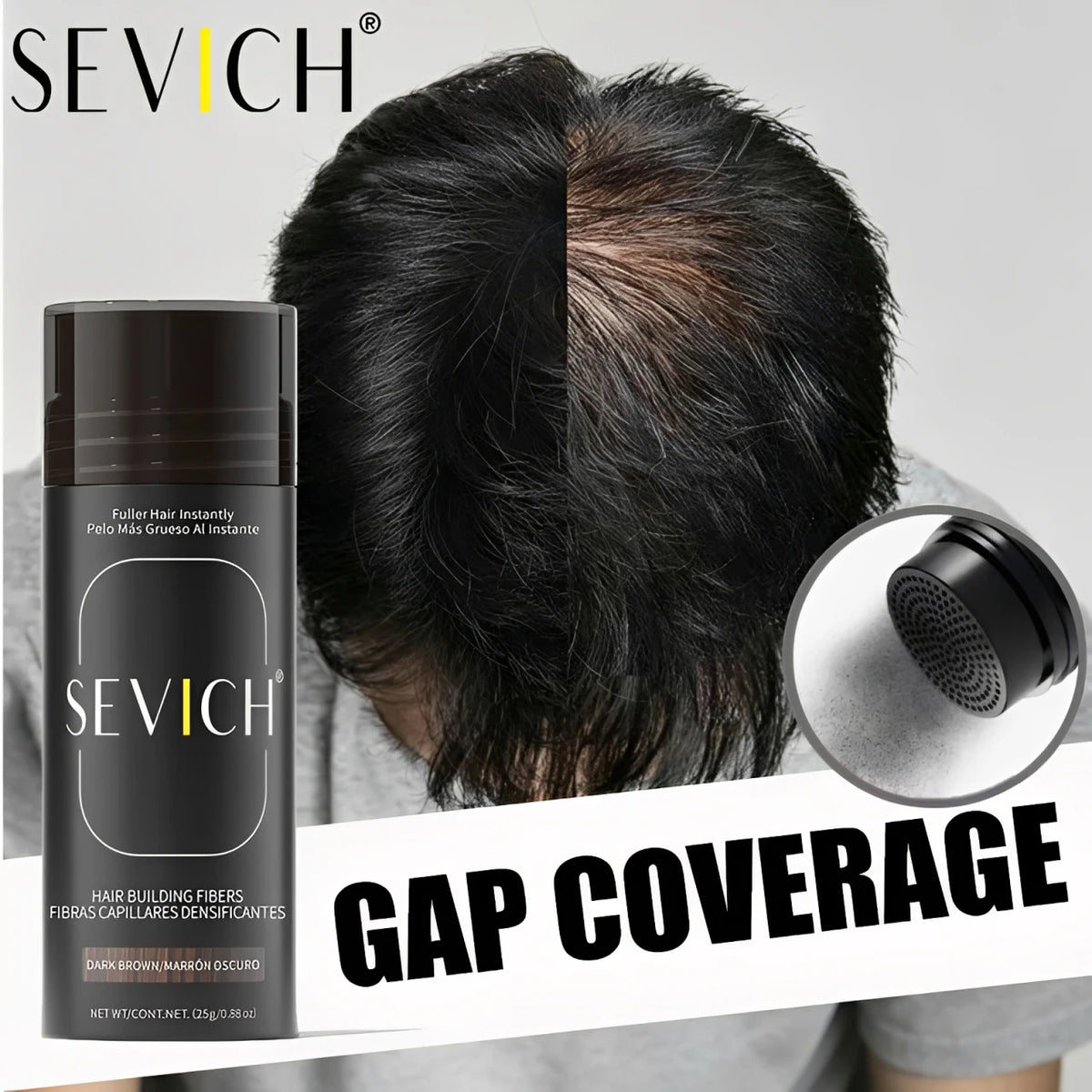10Color Hair Fiber Powder 48 Hour Stain Proof Hair Building Fibers Instant Volume & Boost Hair Fiber Hairline Filling Powder