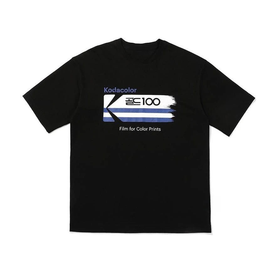 Kodak Polychrome Rainbow Back Print Unisex Cotton T Shirt Vintage Retro Short Sleeve Tee Y2K Casual Streetwear Film Graphic Top