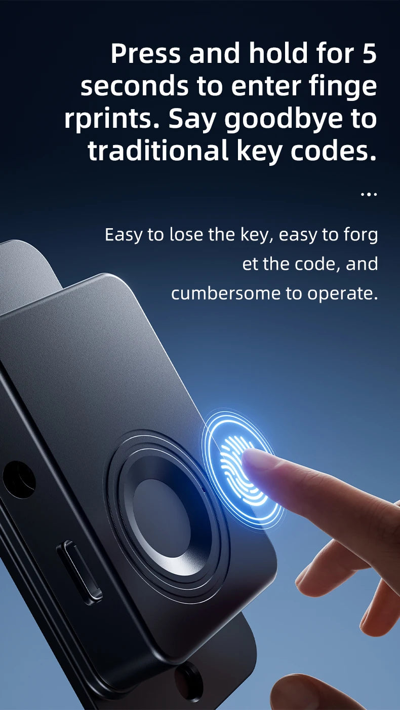 Smart Multifunctional Fingerprint Cabinet Drawer Cupboards Door Windows Lock