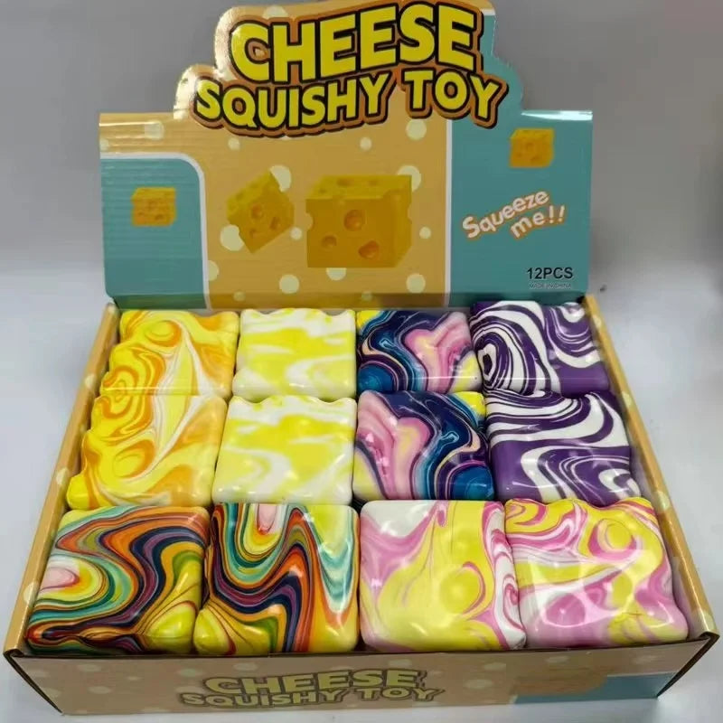 1 Box 12 Pcs Slow Rebound Squeeze Toy Butter Stick Anti Stress Release Soft Sensory Toy , Wholesale Suitable For Retail Stores