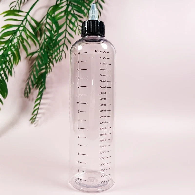 1Pcs 30ml-500ml Empty Plastic Bottle Refillable Oil Liquid Dropper Bottles W/ Twist Top Caps For Tattoo Pigment Ink Containers