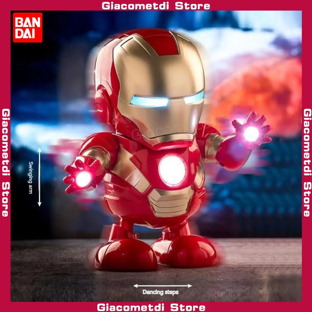 New 19cm Music, Lighting, Electric Dancing Robot Toy, Birthday And Holiday Gift