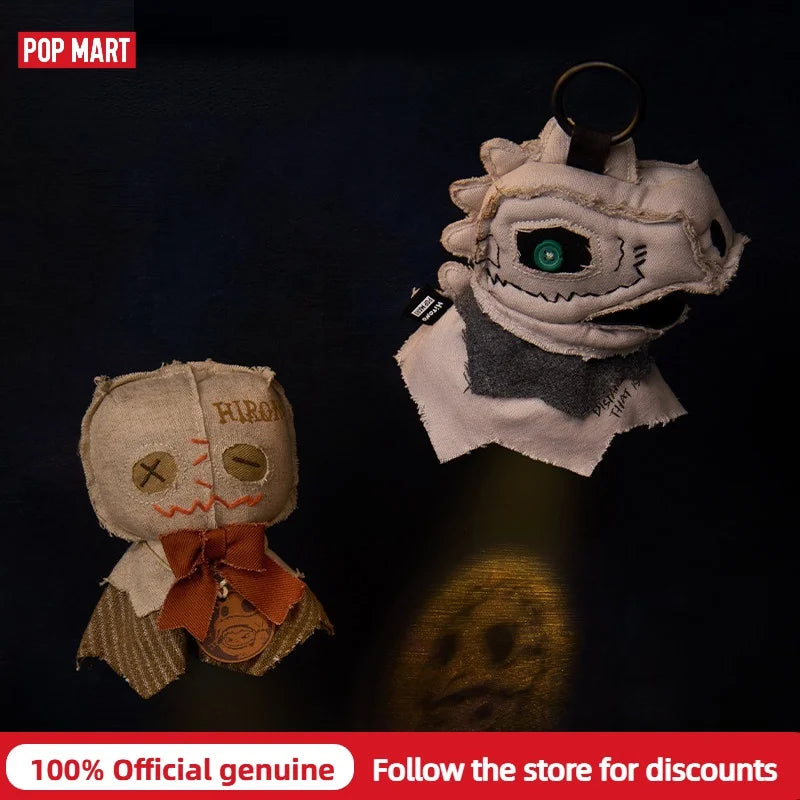 Genuine POP MART Hirono Dark Scene Series Blind Box Cute Night Light Hanging Ornament Bag Car Pendant Home Decor Halloween Gift
