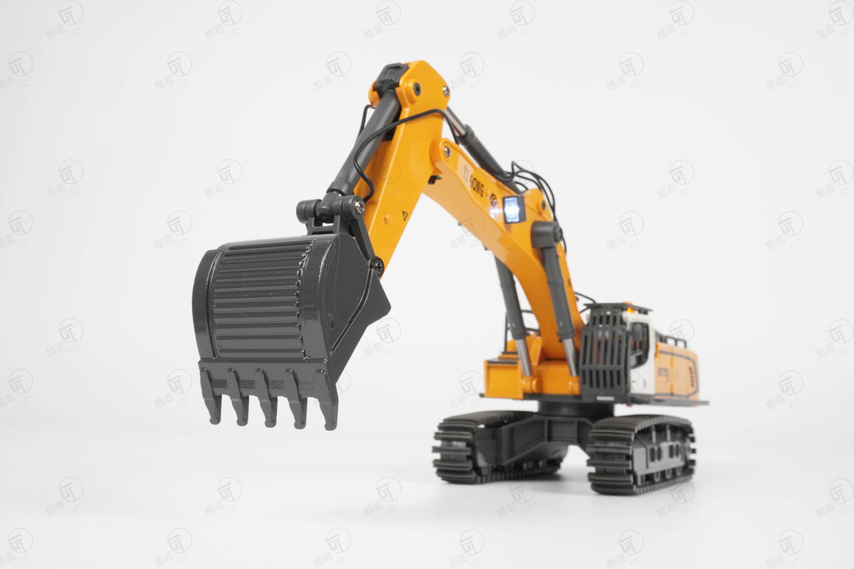 Mini Excavator 1/50 970 Electric Excavator Simulation Model With Lighting System Desktop Remote Control Excavator Model Toy