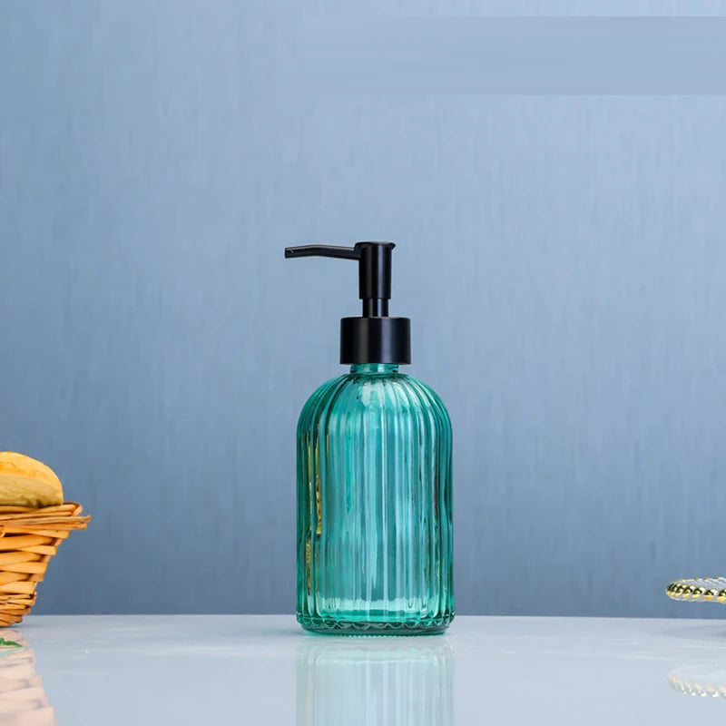 420ml Bathroom Empty Pump Bottle Modern Shower Gel Press Shampoo Dispensing Bottle Light Luxury Liquid Hand Soap Dispenser