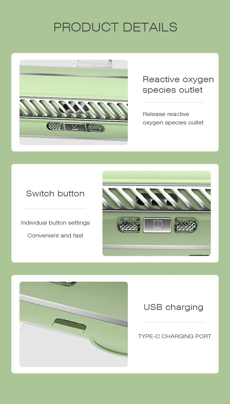 Air Purifier Refrigerator Deodorizer Rechargeable Negative Ion Air Ozone Purifier Deodorizer Air Purifier Household Guard