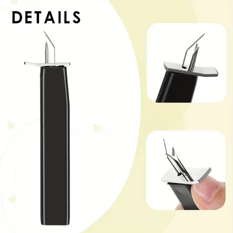 1 Bead Knotting Tool, Suitable for DIY Jewelry Making, Ensures Pearl Knotting, Suitable for Jewelry Designers and DIY Craftsmen, High-Quality Feel - Black