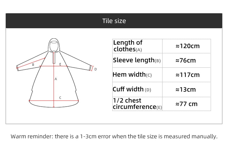 ROCKBROS Bicycle Raincoat Cycling Jacket Poncho Rainproof Hooded Coat Commute Rain Cape Electromobile Waterproof Windproof Cloak