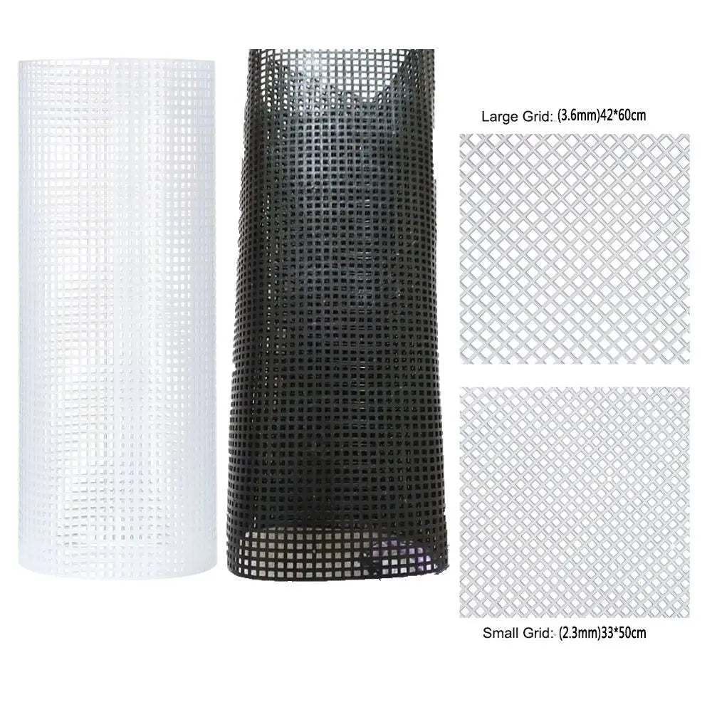 Plastic Mesh Cloth For Bag Rug Thread Hook Craft Supplies DIY Handcraft Latch Hook Bags Made Plastic Grid Hook Crafts Accessory