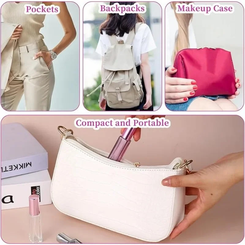 20pcs 3ml/5ml/10ml Square Empty Glass Perfume Spray Bottle Refillable Fragrance Fine Mist Atomizer Portable Liquid Containers