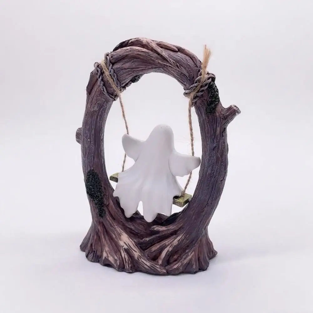 Halloween Themed Halloween Swing Ghost Ornament Handicraft Model Spooky Ghosts Decor Statue Collectible