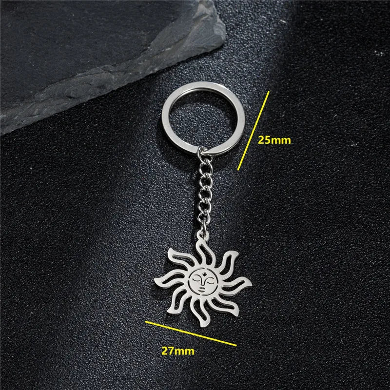 Unique Metal My Shape Chemistry Atom Keychains for Women Men Stainless Steel Car Key Chain Accessories Keyring Gifts Never Fade