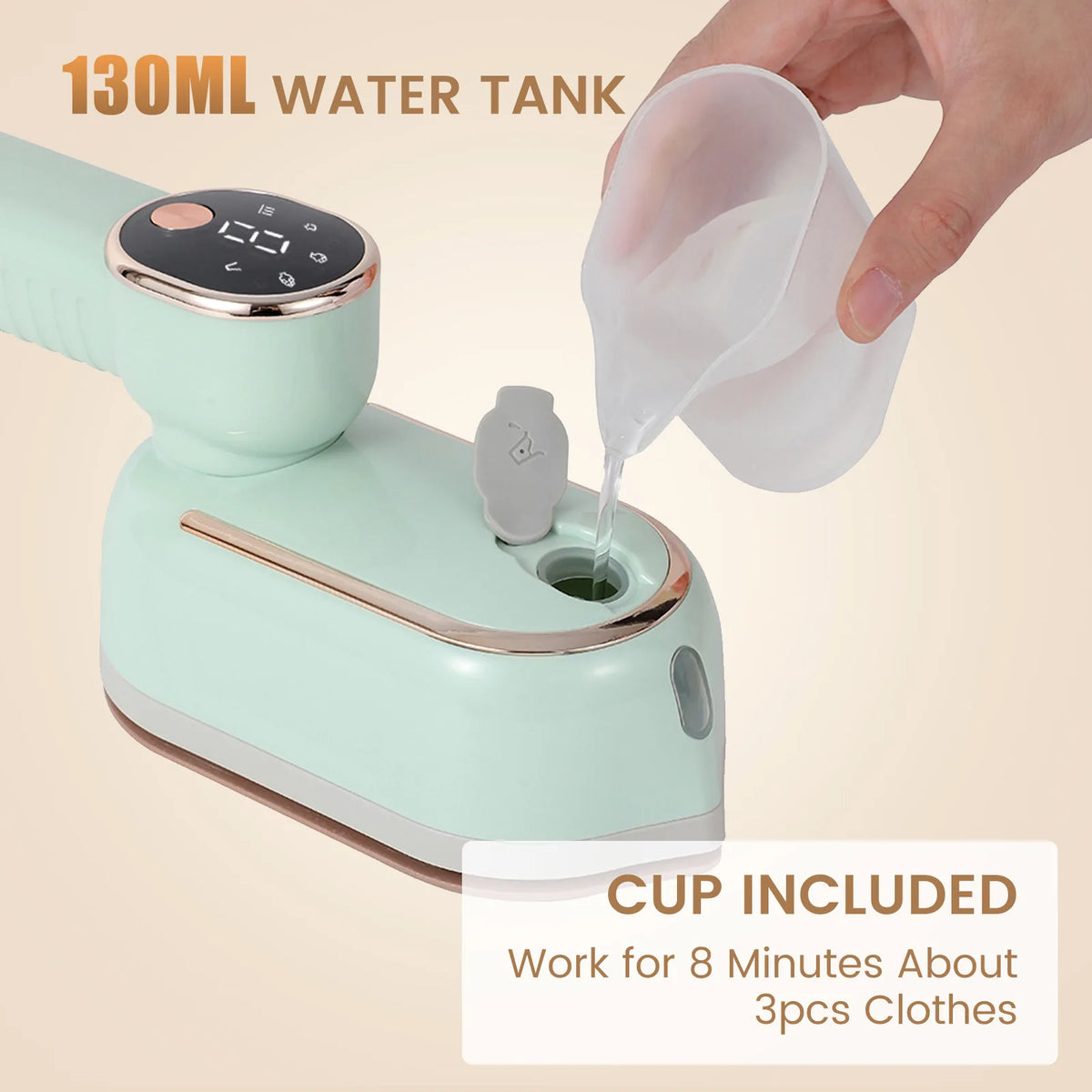 Handheld Portable Mini Steam Iron with Four Temperature Control High-Power Rotating Ironing Machine for Fabric Care
