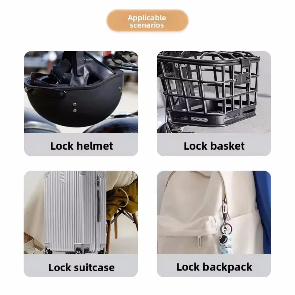 Smart Fingerprint Padlock Outdoor Luggage Fingerprint Lock Keyless USB Charging Door Lock 0.5sec Unlock Portable Anti-theft Lock
