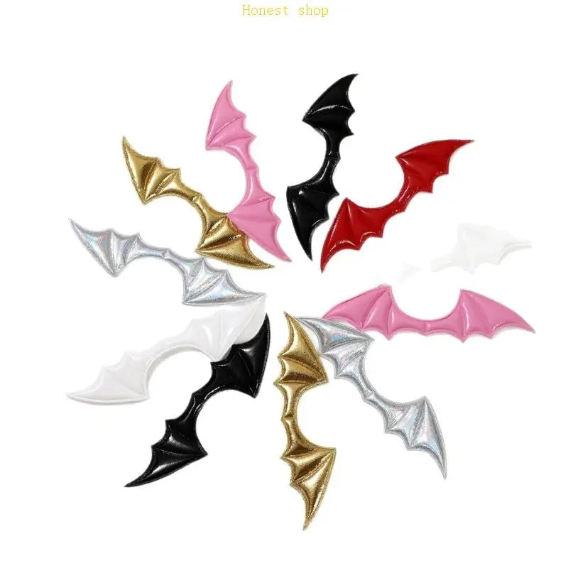 Sturdy PU Leather Demons Horn Wing for Costumes Accessories Quick Assembly Designs Halloween Craft Components