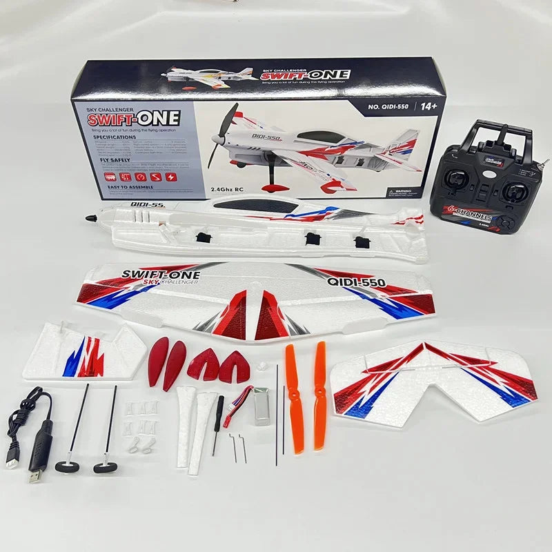 3D Stunt Glider RC Plane Brushless Motor 2.4G Remote Control Aircraft EPP Foam Flight Airplane Toys US Shipping