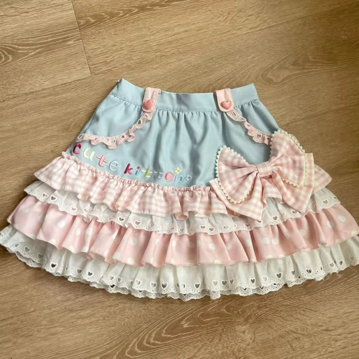 Japanese Kawaii T-shits Women Casual Y2k Crop Top Sweet Lolita Tees Design for Girls Clothing Short Sleeve T Shirts Outwear Chic