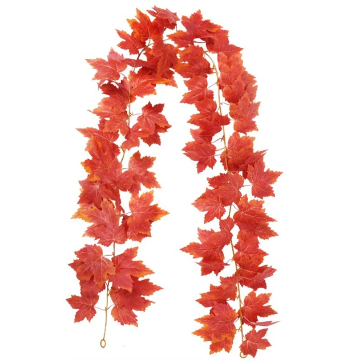 175cm Artificial Fall Maple Leaf Garland Fake Plants Autumn Decor Leaves Vine For Thanksgiving Halloween Festivals Wedding Decor