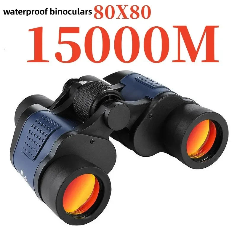 80X80 Camping Binoculars 15000m Long Range HD High Magnification Tourism Telescope Powerful Hunting Night Vision Binoculars