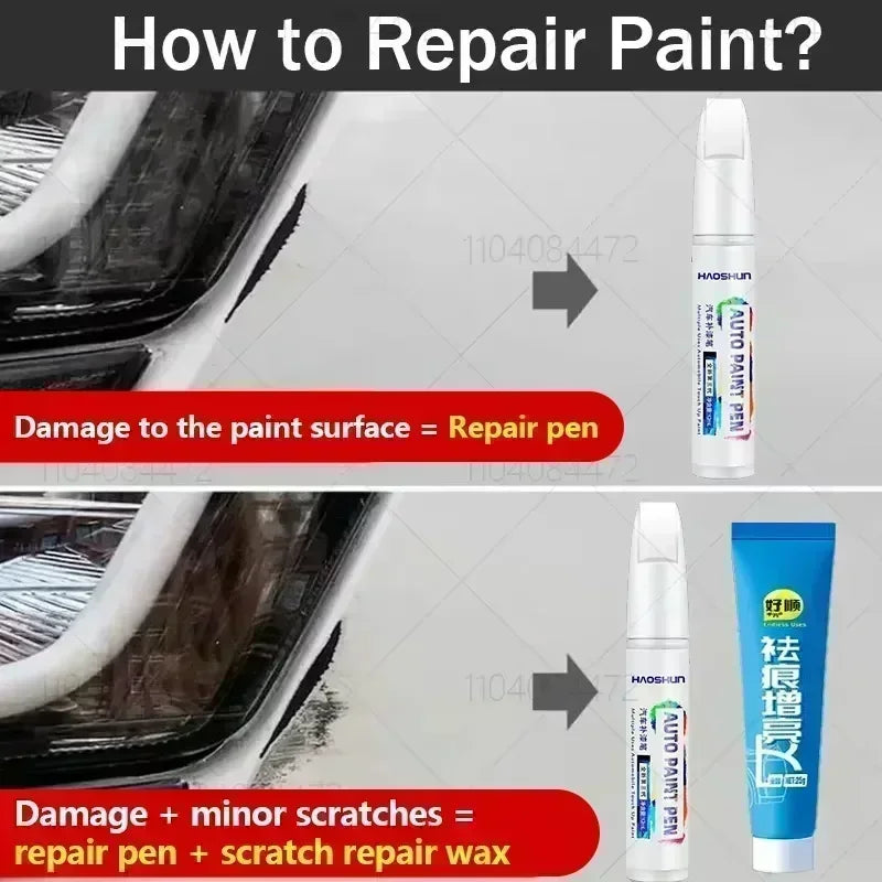 Paint Repair Pen Touch Up Scratch Remover DIY Auto Accessories Black White yellow For Maruti Suzuki Swift 2004-2025 ZC83 ZC33 WB