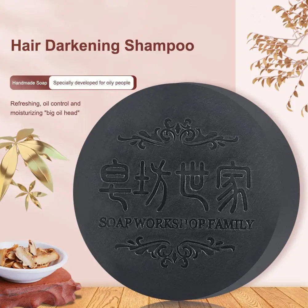 10PCS*100g Natural Polygonum Multiflorum Hair Soap Polygonum Multiflorum Shampoo And Conditioner Bar Nourishing Shampoo Soap Bar