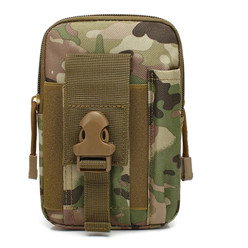 Mobile Phone Case Pouch Waist Bag Waterproof Nylon Multifunction Casual Men Waist Pack Male Small Bag