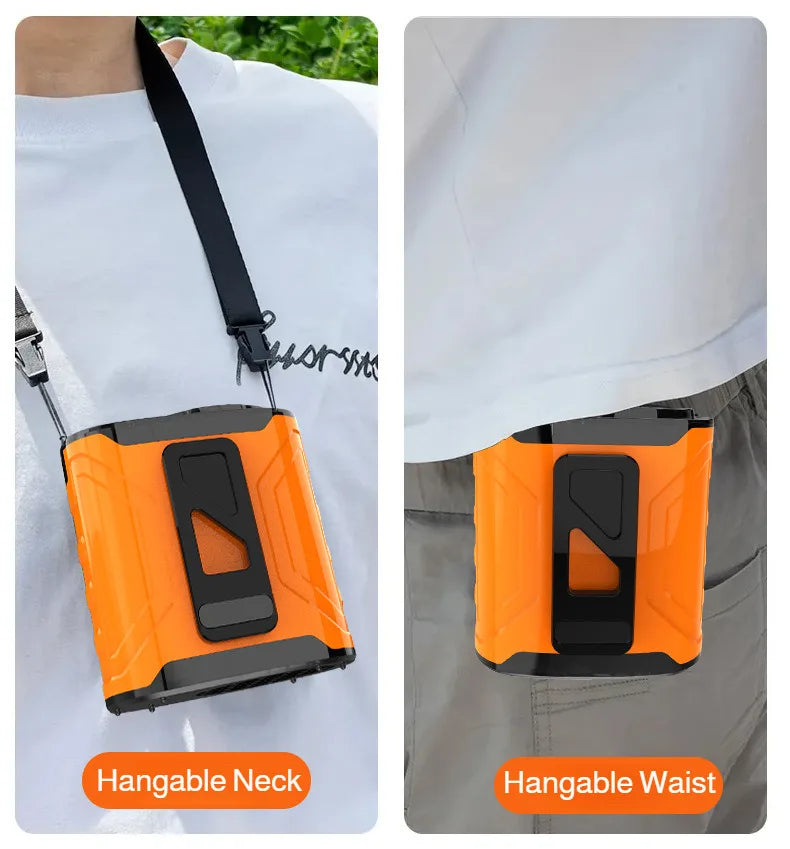 Hanging Waist Ice Fan With Light Digital Display Hanging Waist Fan