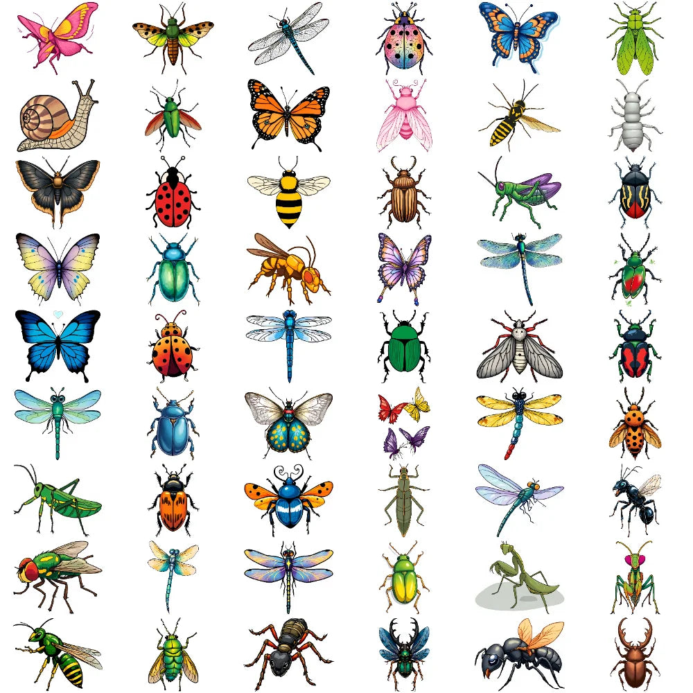 54pcs Temporary Tattoo Cartoon Axolotl Waterproof Long-lasting Body Stickers Cute Axolotl Cartoon For Arms