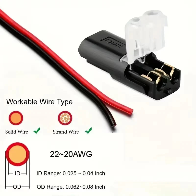 Premium Electric Wire Connector No Strip Line Cable Interconnection Detachable Automotive Terminal Plug Universal Grade Reliable